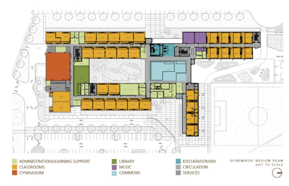 Pope Elementary School - new floor plan